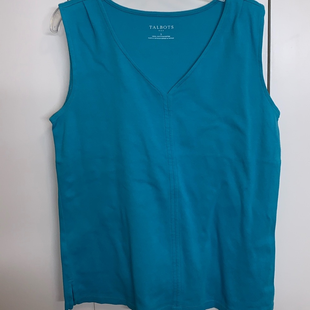 Talbots V-neck cotton tank